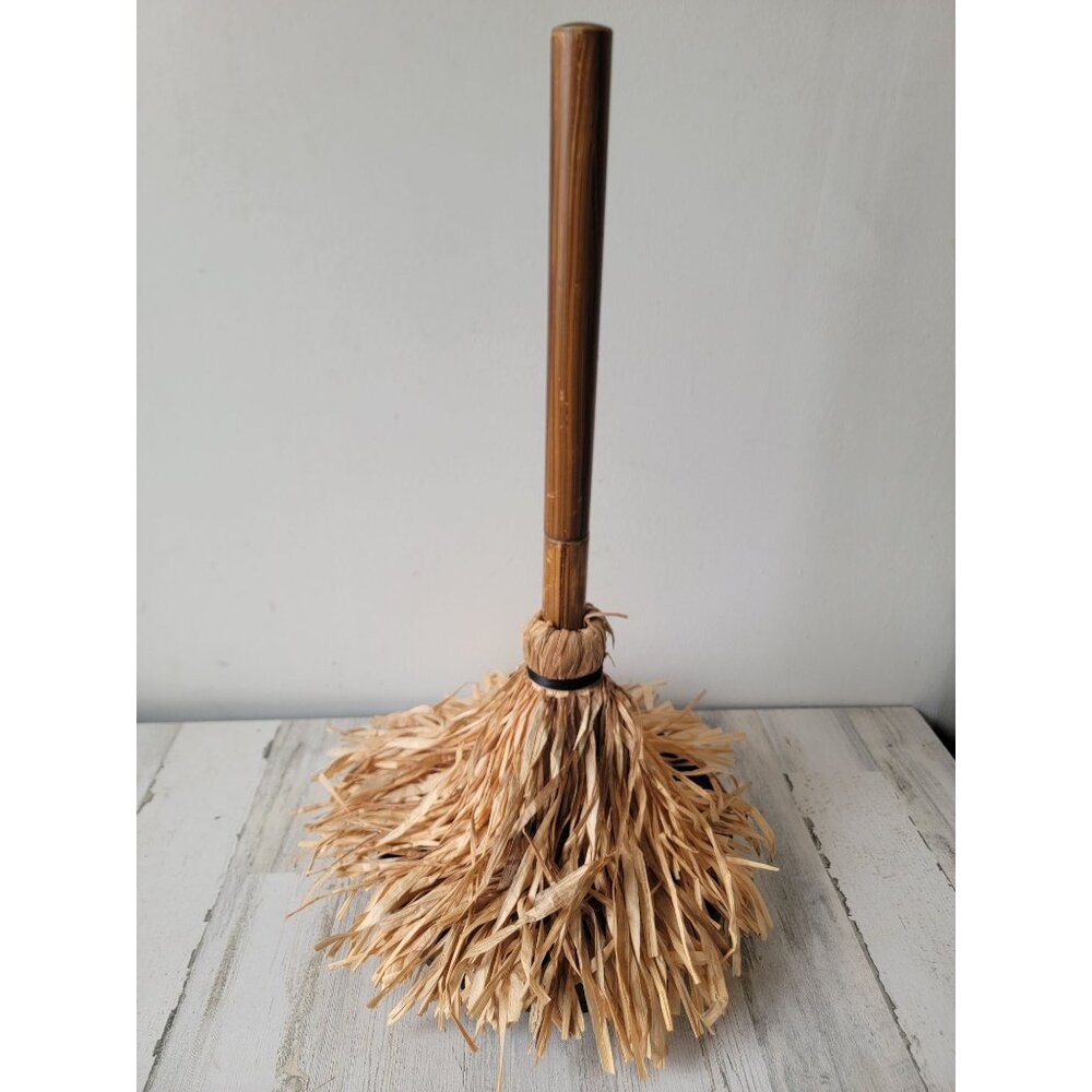 Vintage AS‎ IS witch broom animated prop home decor scary